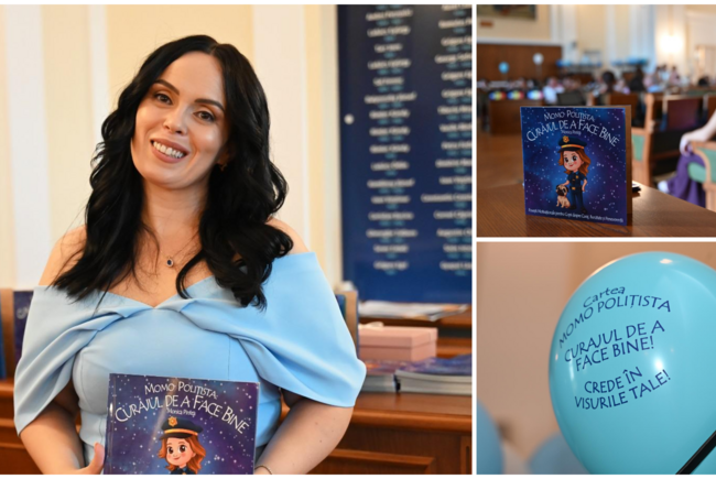 De la uniformă la stilou. Cum a apărut „Momo Polițista”, noua eroină a copiilor preșcolari